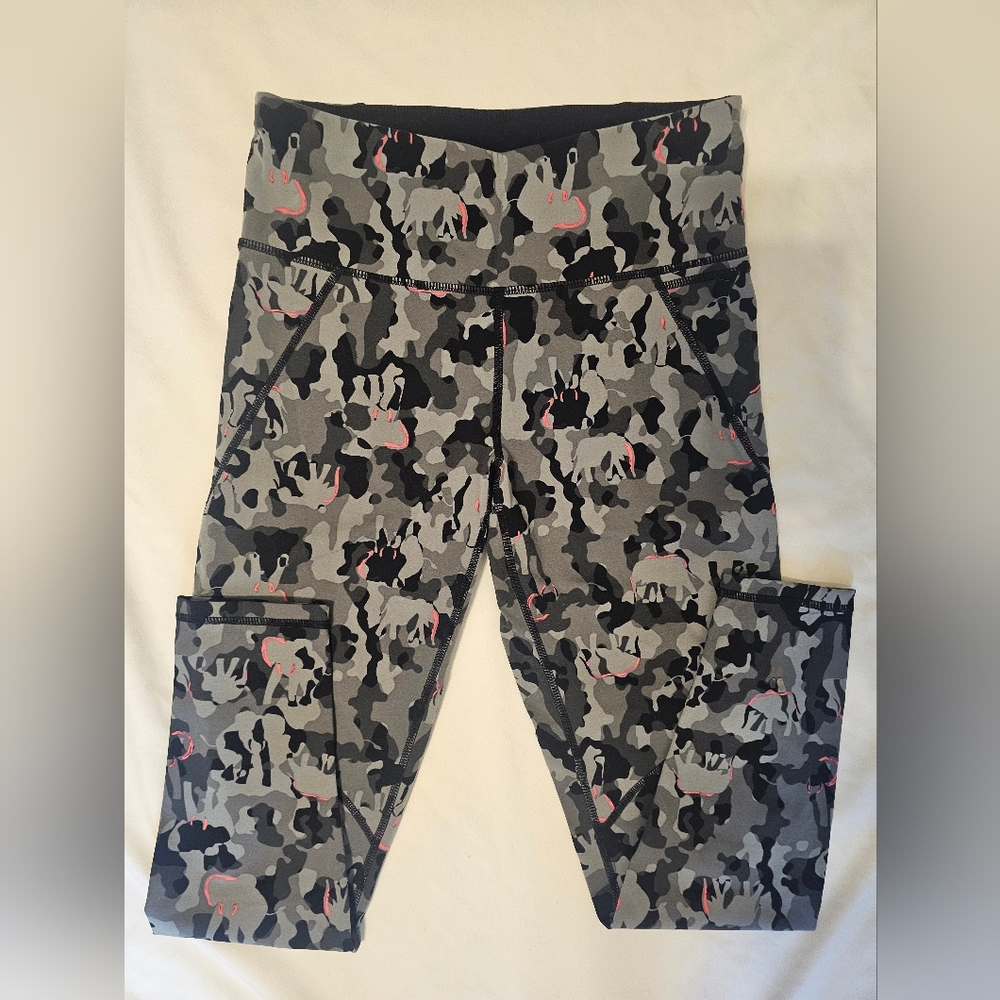 Sweaty Betty The Power 7/8 Length Leggings with Elephant Camo Print- XS